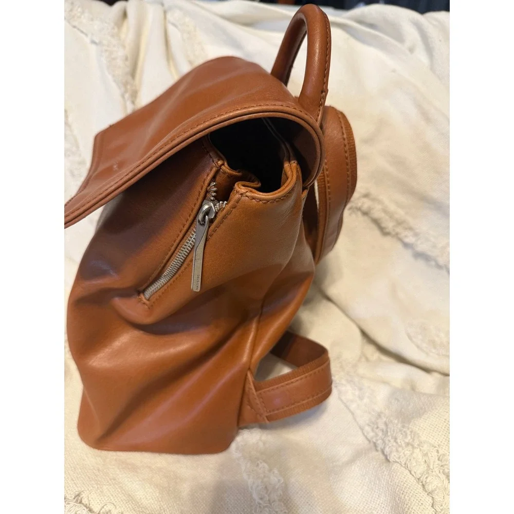 Matt & Nat Vegan Leather Backpack Tan Brown Minimalist
